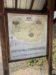Sign at the Horton Mill Bridge.